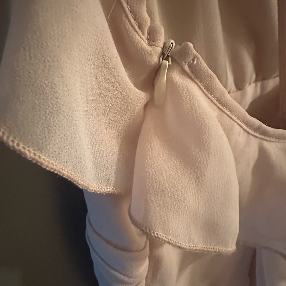 Ark & Co Cream Ruffle Mini Dress - Picture 3 of 4